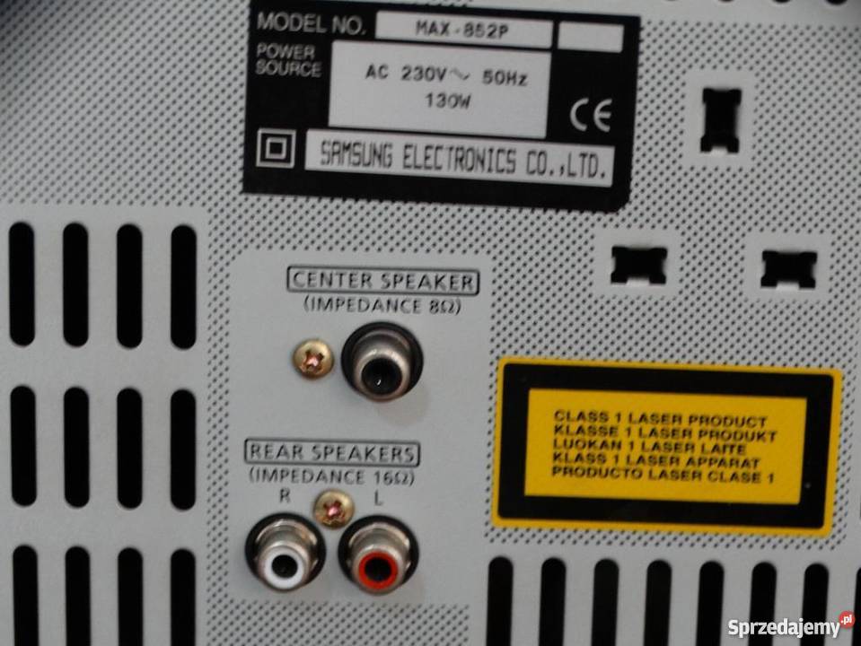 Wieża Samsung 852P mocna 130 watWYSYŁKA Jasło