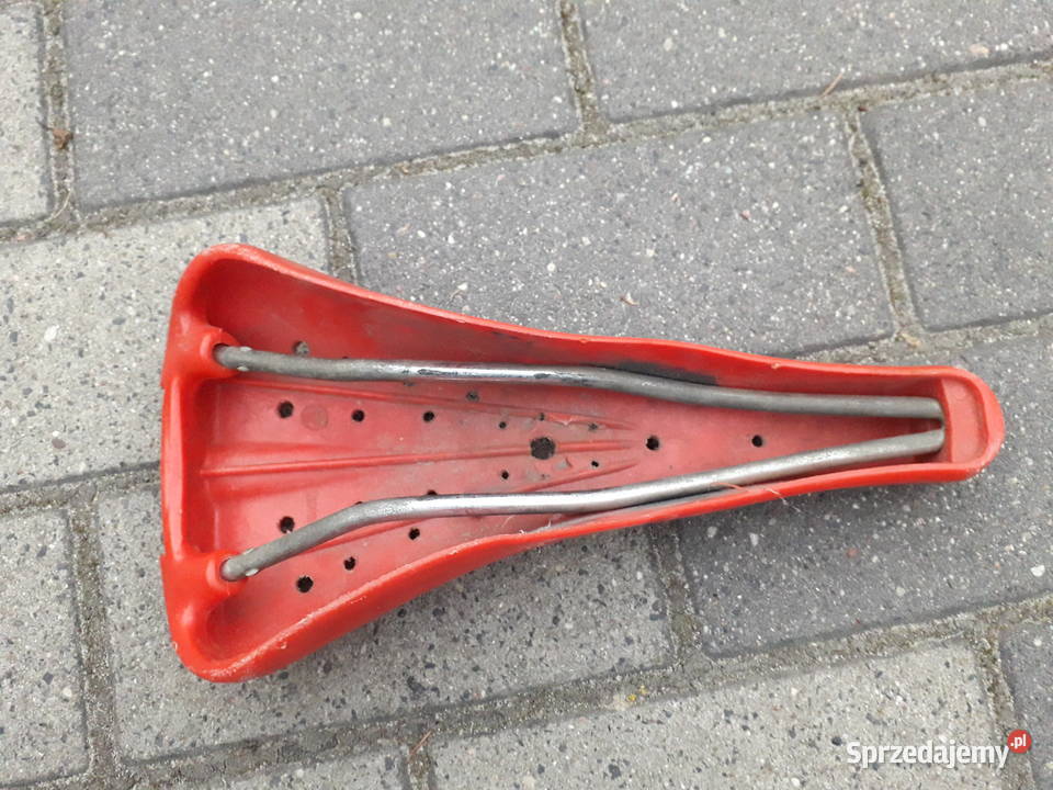 Czerwone lekkie siodełko Bmx