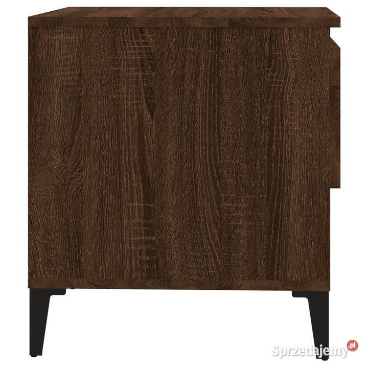 Stolik boczny brązowy dąb 50x46x50 WM819562 Warszawa