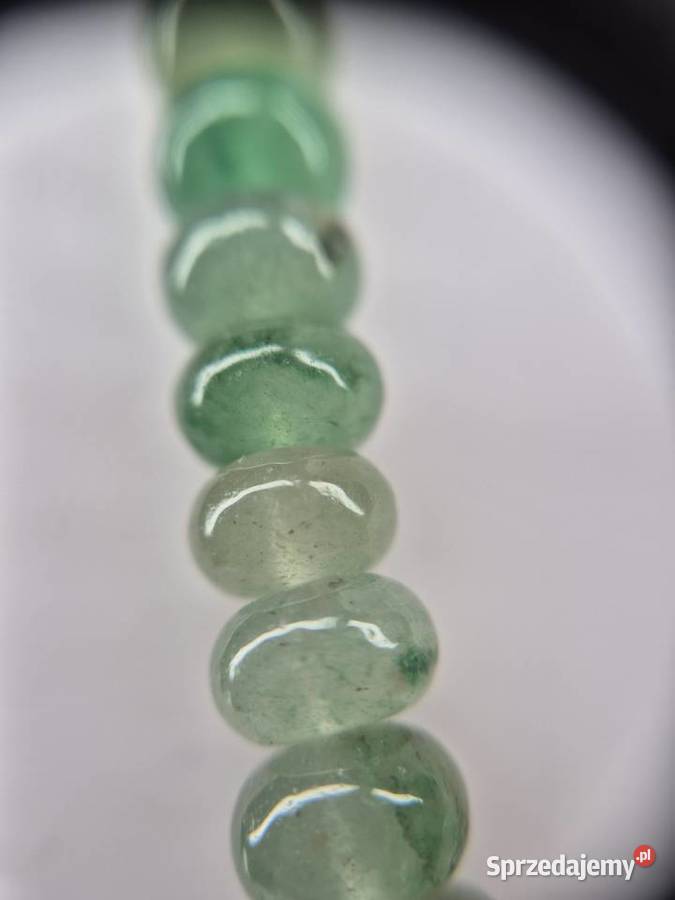 Naszyjnik agat mszysty zielony leśny vibe Rybnik