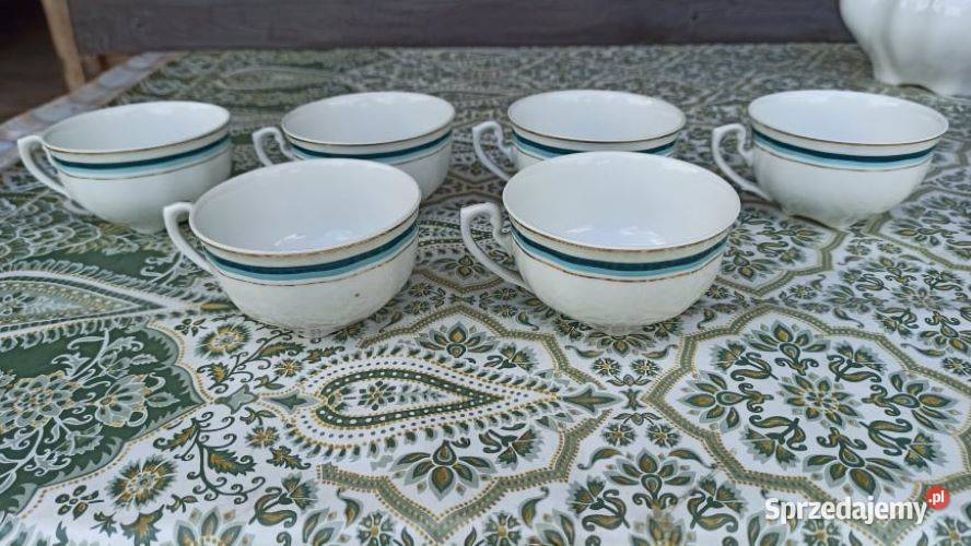 Ok 50 letni porcelanowy serwis obiadowy 6 osób Akcesoria kuchenne łódzkie