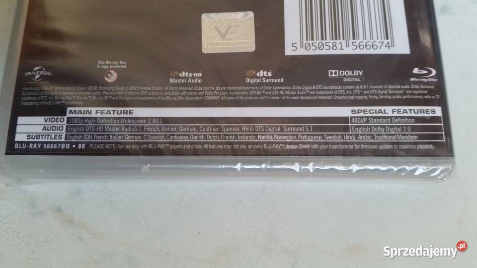 Film THE BOURNE LEGACY 2012 Universal Bluray