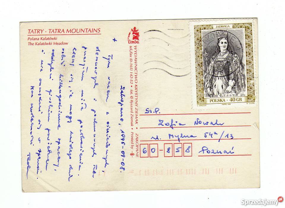 TATRY POLANA KALATÓWKI POCZTÓWKA Krynki