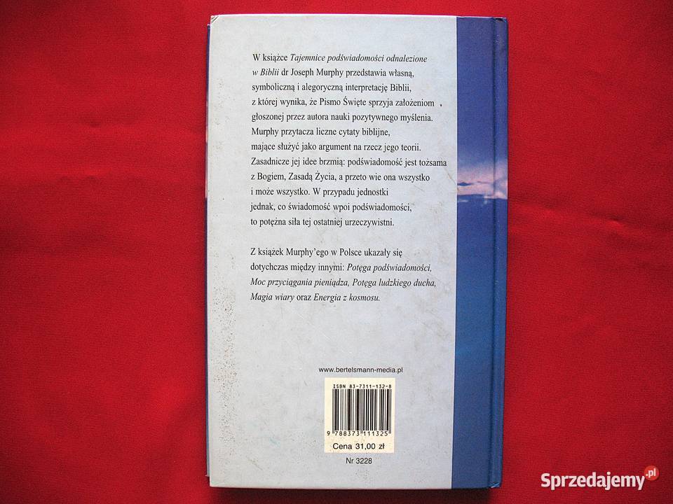 Tajemnice podświadomości odnalezione w Biblii Rok wydania 2001