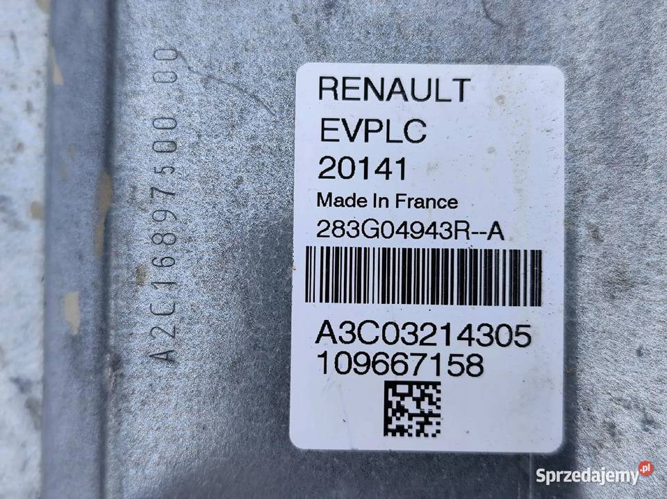 Renault Zoe 2012 Sterowniki silnika osobowe Przemęt