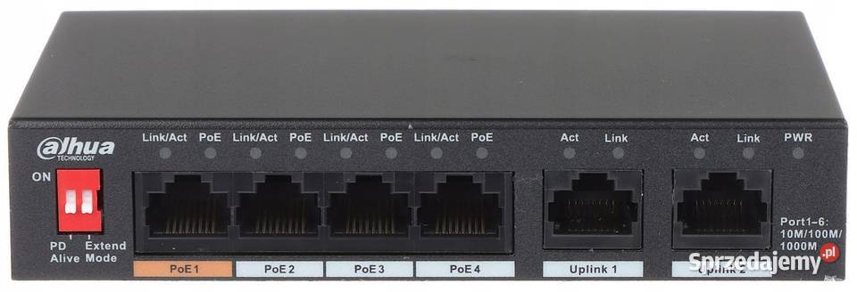 Dahua PFS30064GT60V2 6 portów Gigabitowy Switch Łódź