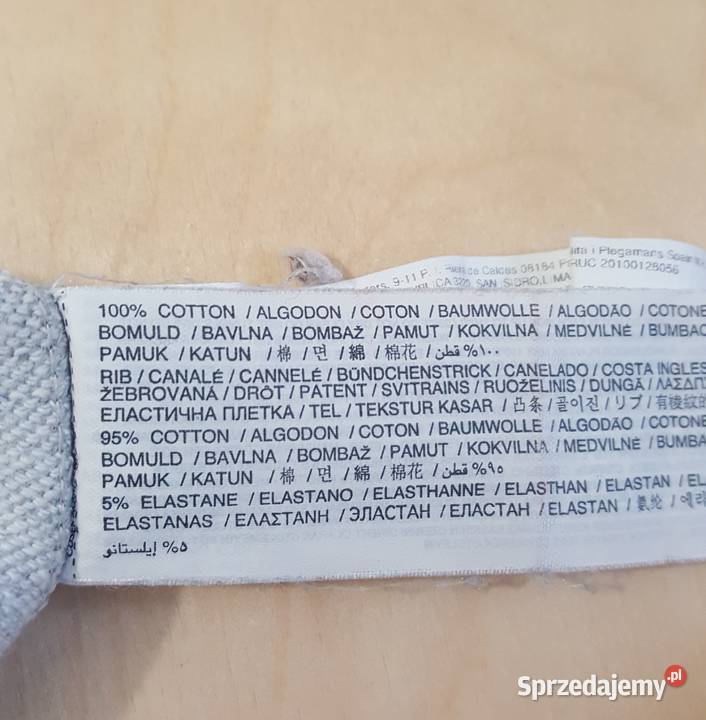 WIOSNA szara bluza r S Bez wzoru
