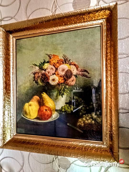 Obraz Flowers and fruit 1865 w ramie Chorzów