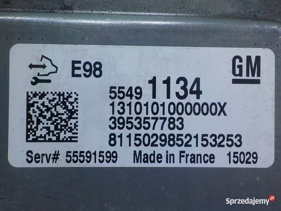 OPEL MOKKA A I 16 CDTI 15r 5D sterownik komputer Części samochodowe Suków