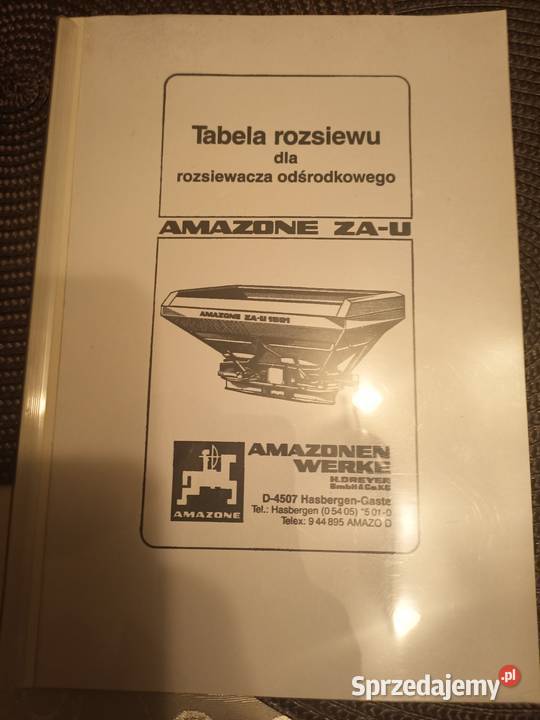 Rozsiewacz nawozu Amazone U 1501 lubelskie