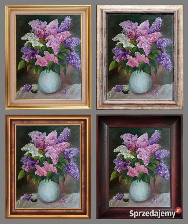 Obraz olejny Bzy sprzedam