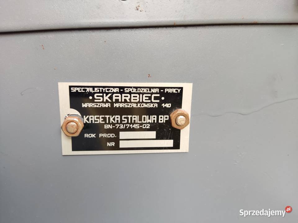 Kasetka stalowa na pieniądze SSP SKARBIEC Lublin