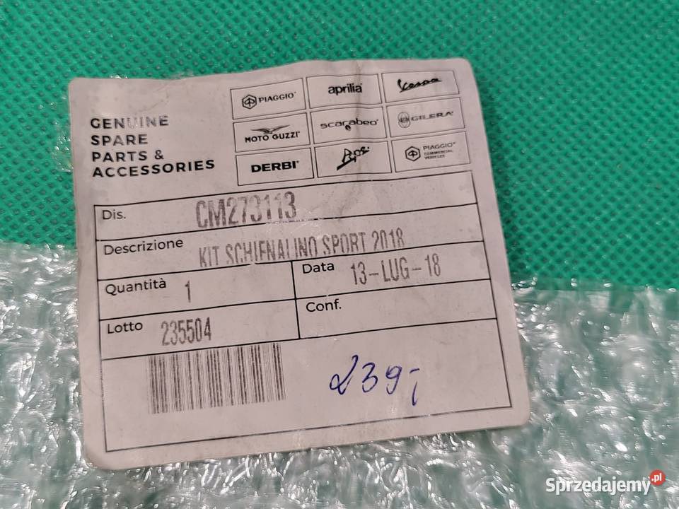 Oparcie kufra oryginał Vespa Piaggio Primavera Będzin