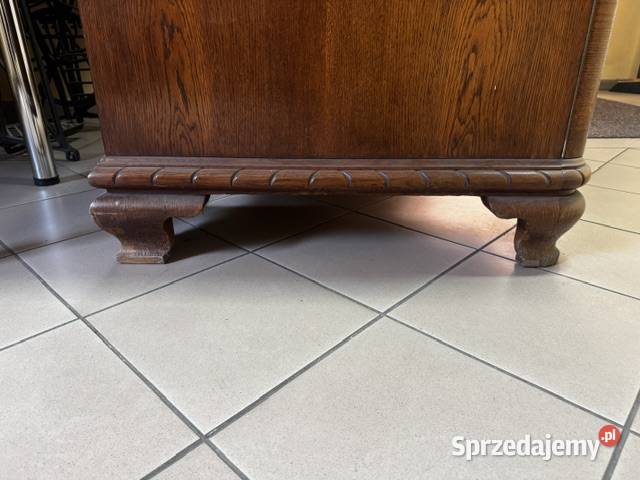 Biurko dębowe stan b duże antyk