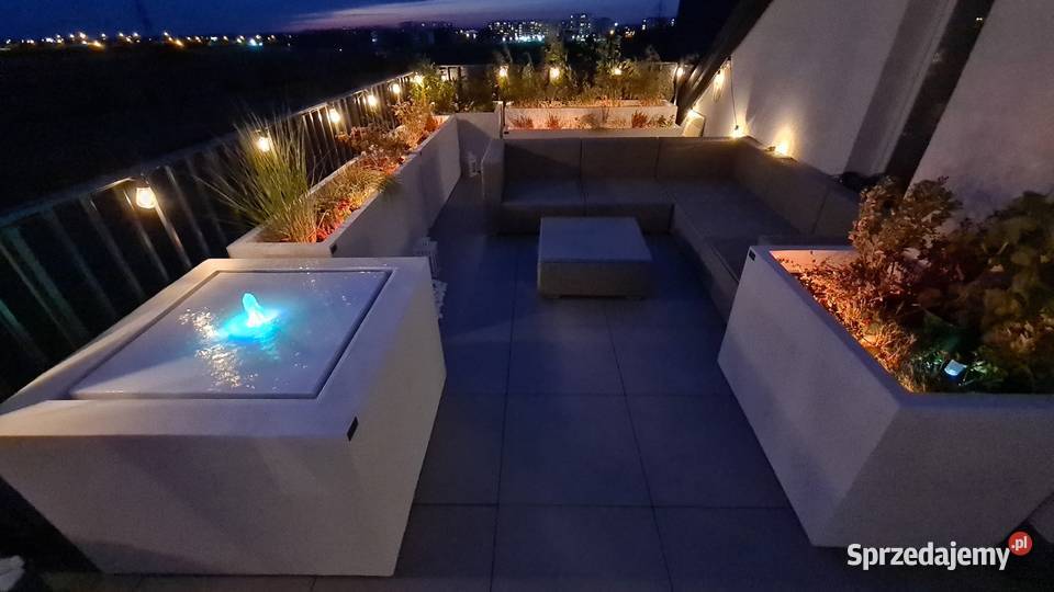 Donica na taras balkon lekki beton małopolskie Kraków