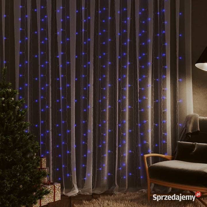 vidaXL Kurtyna lampek 3x3m 300 niebieskich diod Warszawa
