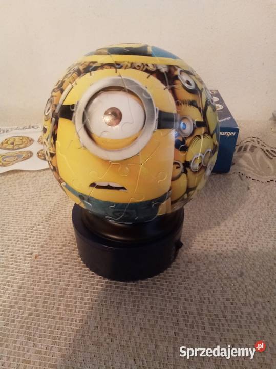 Lampka z puzzlami Minionki Warszawa