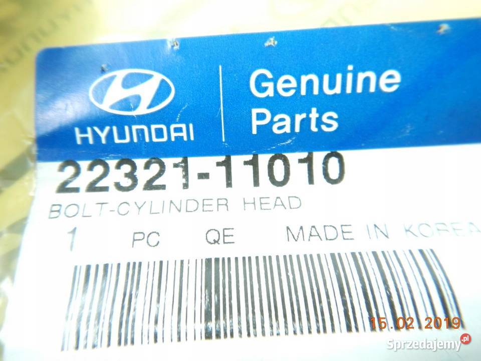ŚRUBA GŁOWICY DODGE HYUNDAI MITSUBISHI ORYGINAŁ