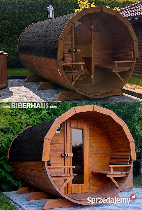 SAUNA Ogrodowa 300 PRZEDSIONEK zew Beczka 500L Nowy Targ sprzedam