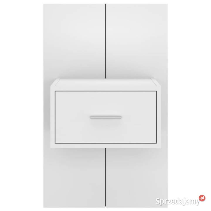 Wisząca szafka nocna biała z połyskiem WM810983 Warszawa