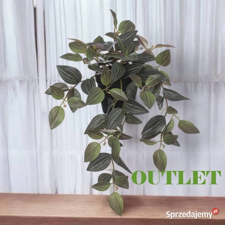 Sztuczny kwiat trzykrotka roślina wisząca w Sztuczne kwiaty i owoce