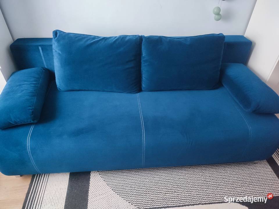 Kanapa rozkładana z funkcją spania Black Red 44cm Warszawa
