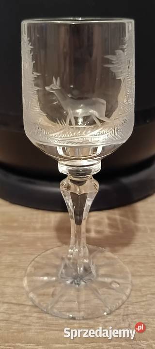 Kieliszki z grawerowanymi zwierzętami 4 Warszawa sprzedam