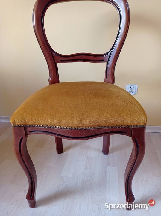 Krzesła drewniane tapicerowane 2 zestaw 50cm