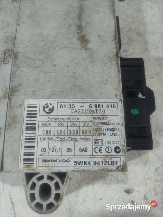 MODUŁ STEROWNIK CAS 2 BMW E87 5WK49412LBF
