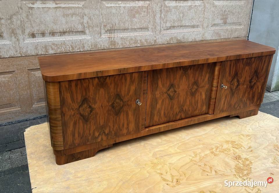 KomodaSzafka RTV Orzech 180 Art Deco Antyk mazowieckie sprzedam