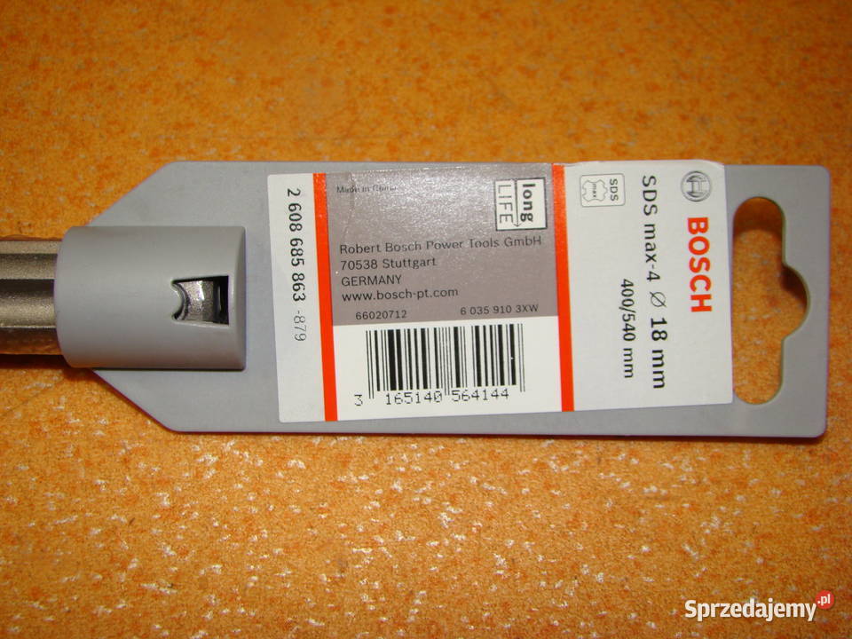 Wiertło SDS BOSCH fi 18 mm 400 x 540 mm Ref 2 śląskie