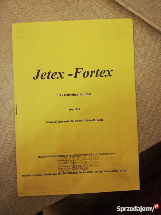 Komplet wydechu Jetex Fortex Astra g osobowe łódzkie Starce sprzedam