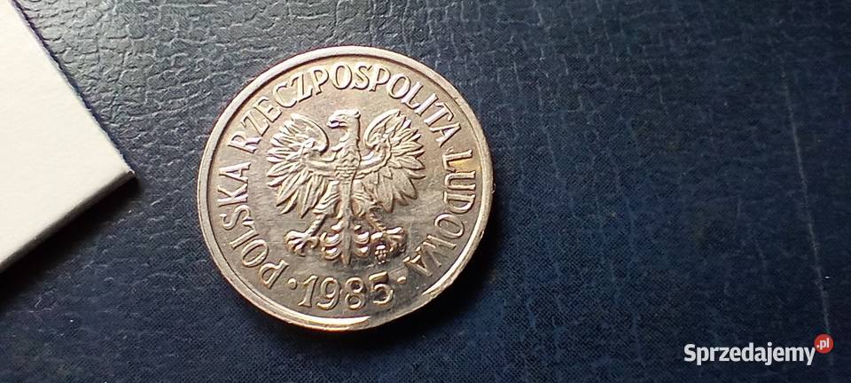 Stare monety 20 groszy 1985 destrukt PRL Polska