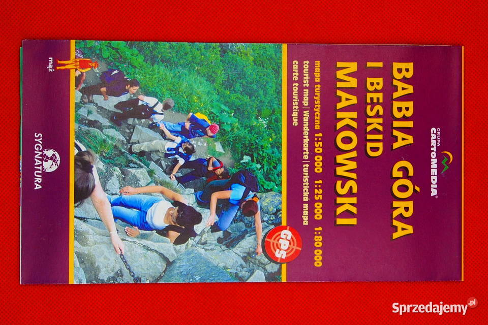MAPA turystyczna BABIA GÓRA i Beskid Makowski Mapy i przewodniki Warszawa sprzedam
