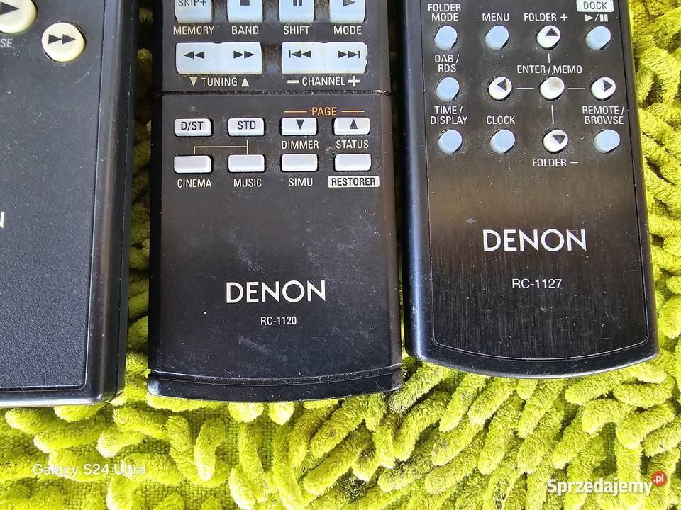 zestaw pilotów denon ampli dvd Chełm Śląski sprzedam