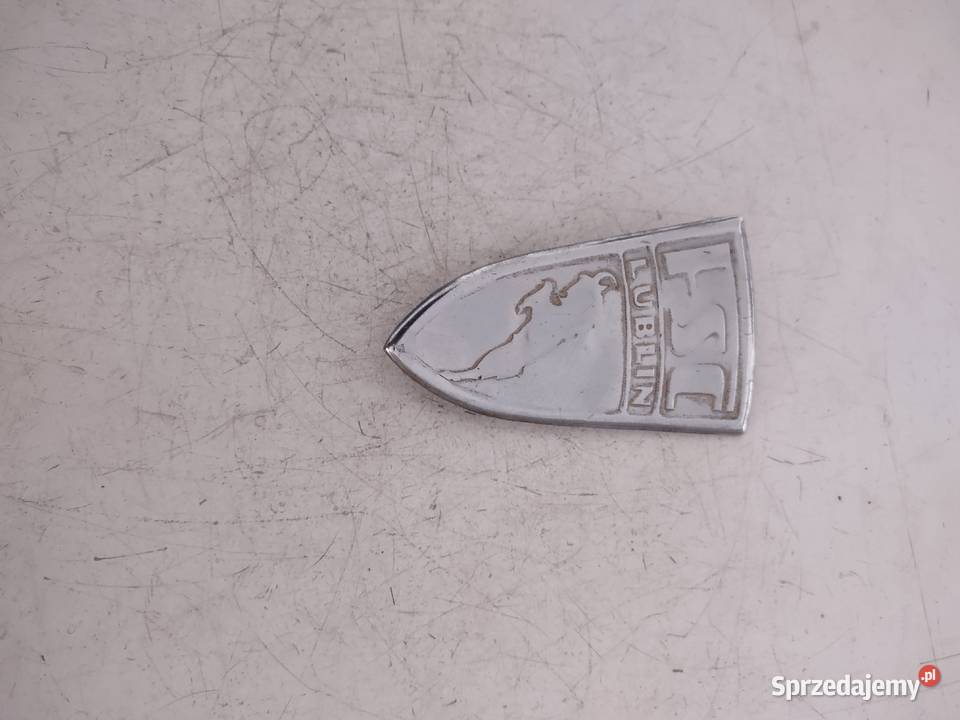 DAEWO LUBLIN ŻUK ZNACZEK LOGO CHROM UNIKAT