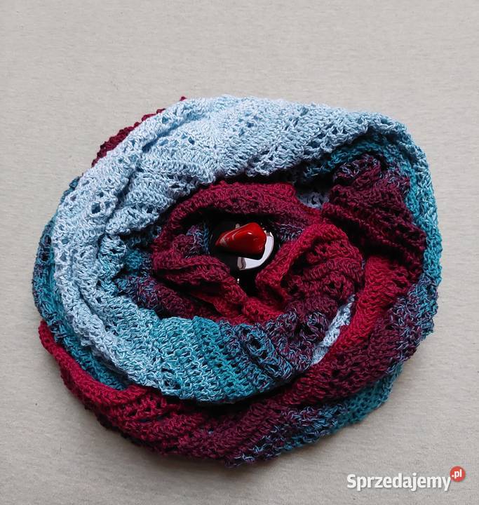 Chusta wykonana na szydełku RĘKODZIEŁO Bydgoszcz sprzedam