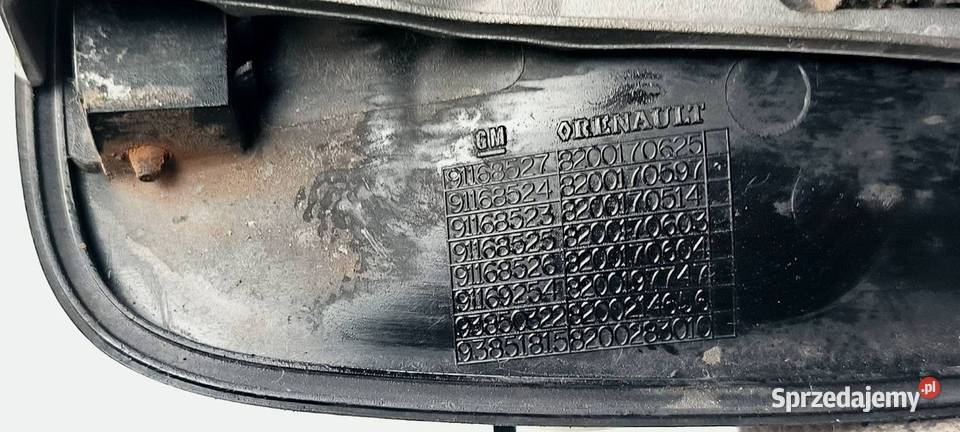 KLAMKA PRAWA PRZÓD RENAULT TRAFIC II