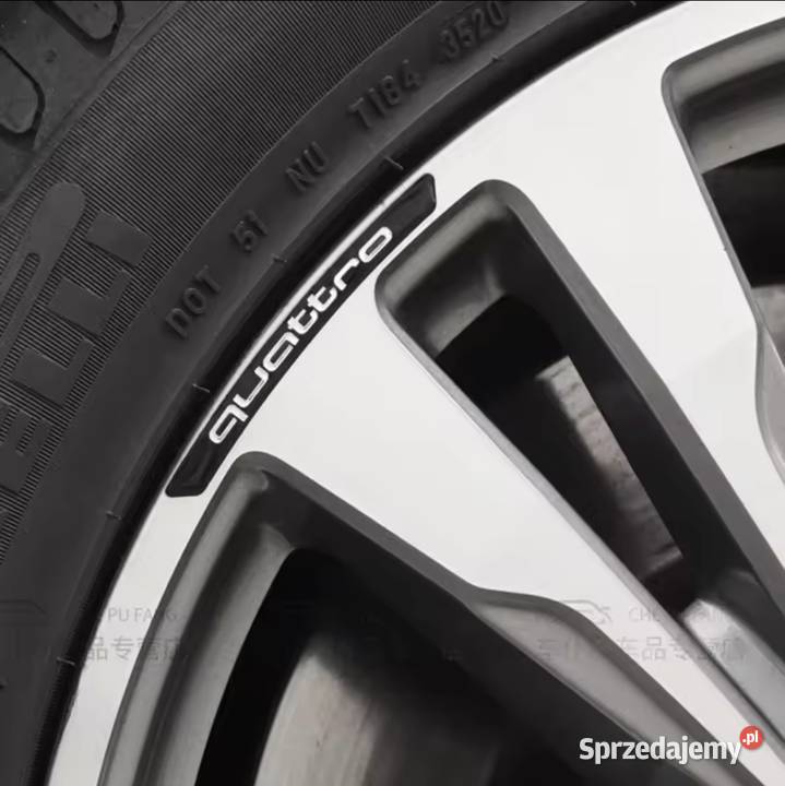 Naklejkiemblematy na felgi Audi Quattro Black Emblematy sprzedam