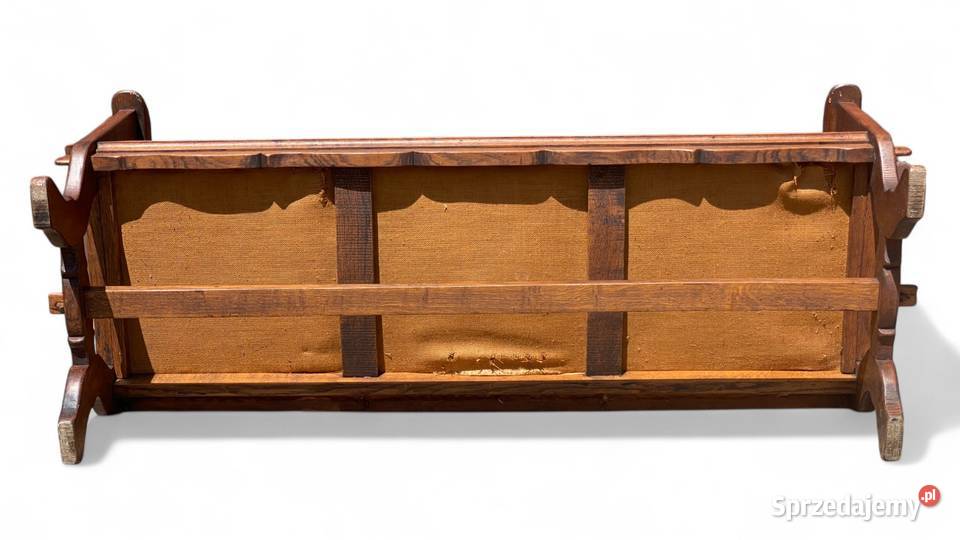 Stary dębowy komplet wypoczynkowy skóra Gryfice