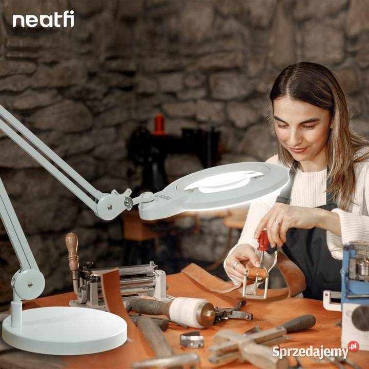 Lampa z lupą LED 1600 lm 18 5D20D ramię 360 Myszyniec