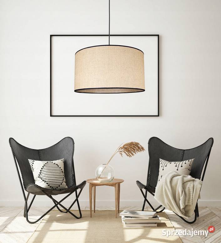 Lampa wisząca BOHO beżowa czarna E27 Choroszcz