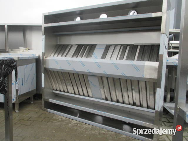 SOLIDNY OKAP GASTRONOMICZNY CENTRALNY Z FILTRAMI sprzedam