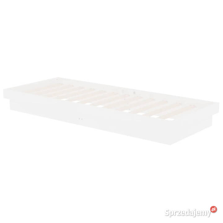 Rama łóżka biała lite drewno pojedyncza 75x190 sprzedam