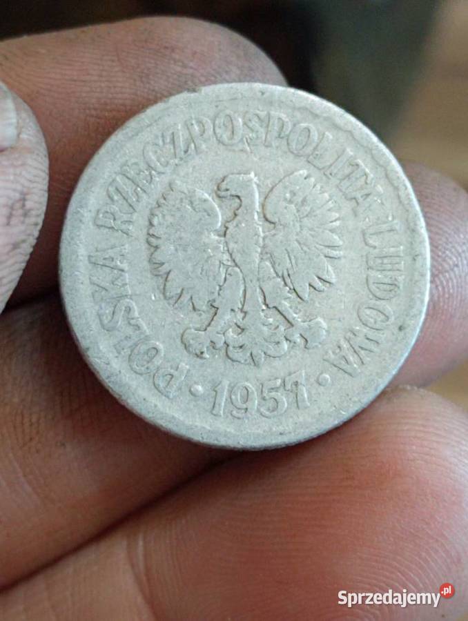 Sprzedam monete 1 zloty 1957 bez znaku menncy sprzedam