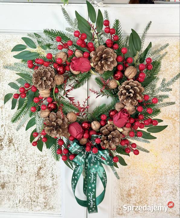 Wianek Świąteczny piękny klasyka Premium Przysucha