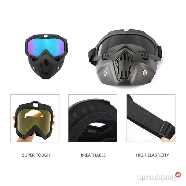 Maska na motocykl quad narty Maski ochronne sprzedam