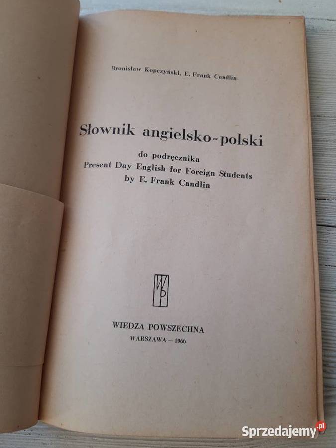 Słownik angielsko polski Frank Candlin Bronisław Bielsko-Biała