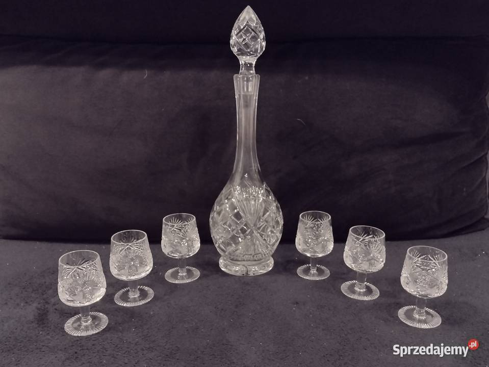 zestaw kieliszki karafka Block Crystal Olympic Porcelana i szkło małopolskie Libiąż