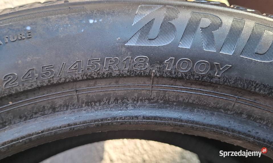2 Opony letnie 245x45x 18 Bridgestone Bydgoszcz sprzedam